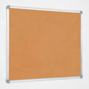 Lavagna con Fondo in Sughero 90x60 cm in Alluminio Silver