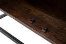 Mobile Burn 150x40x83 cm in Legno di Acacia e in Ferro Marrone