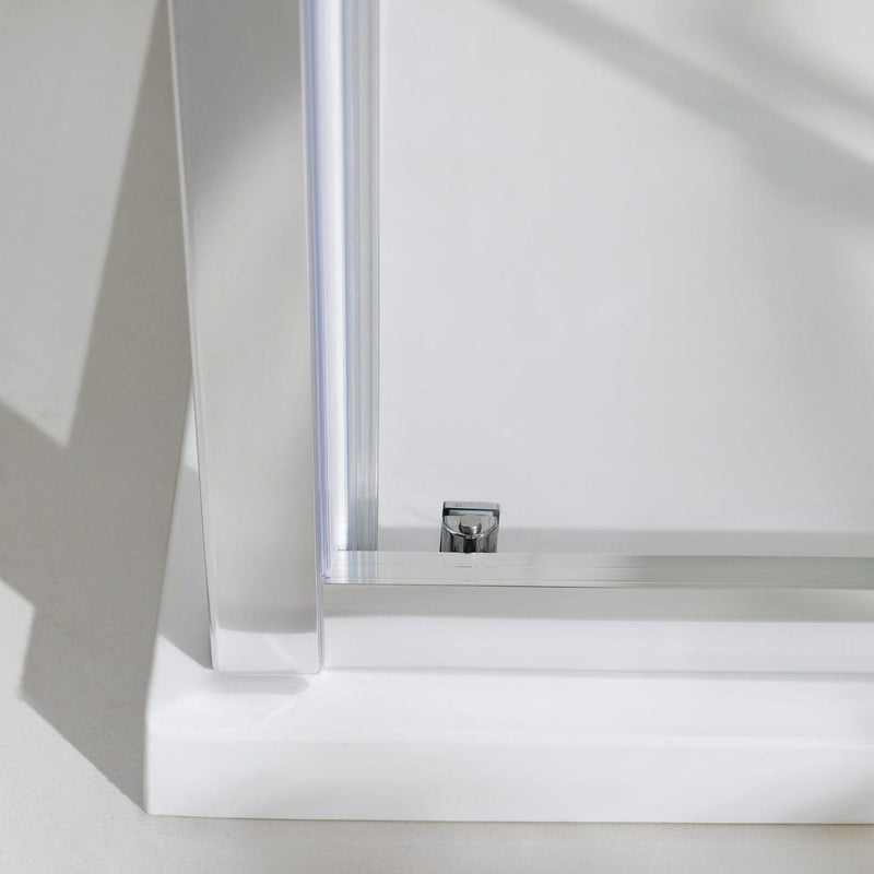 Box Doccia Angolare 1 Anta Scorrevole in Cristallo Opaco 6mm H198 Fosterberg Viborg Duo Varie Misure