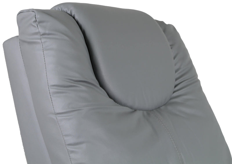 Poltrona Alzapersona Vibromassaggio Elettrica 1 Motore in Similpelle Vandi Grigia