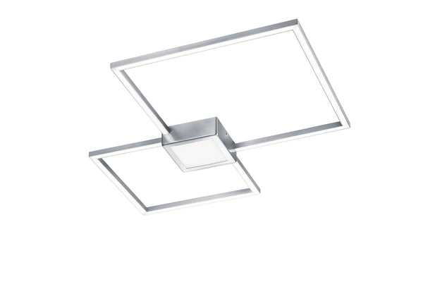 sconto Plafonnier LED d'intérieur en métal nickel mat