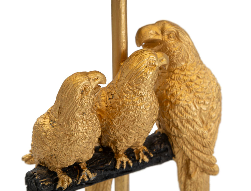 Lampada da Comodino Pappagallo Ø 20x39 cm in Ferro e Poliestere