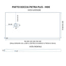 Piatto Doccia in Pietra Bonussi Canton Bianco Varie Misure