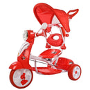 Triciclo a Spinta per Bambini Seggiolino Reversibile Hornet Rosso