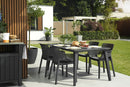 Set 6 Sedie da Giardino 61x54x79h cm Elisa Chair Grafite