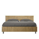Letto Matrimoniale Testata Doghe Inclinata Ankel Quercia Varie Misure