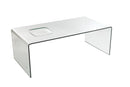 Tavolino Rettangolare in Vetro 120x60x42cm TFT Glass Trasparente