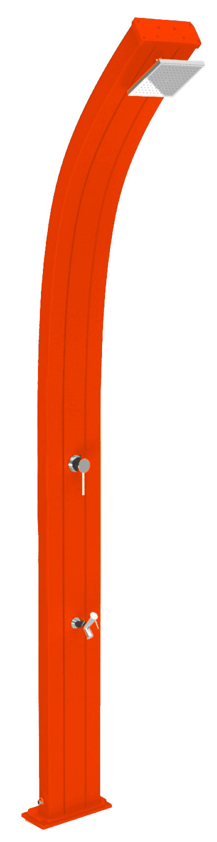 prezzo Doccia da Esterno Giardino Miscelatore e Lavapiedi Arkema Spring Arancio