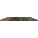 Set 14 Piastrelle Autobloccanti in Plastica Effetto Legno 37,7 x 18,6 cm da Interno o Esterno 