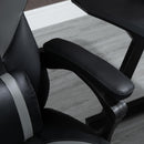 Sedia Poltrona Presidenziale da Ufficio 64x62x114-124 cm in Similpelle Nero
