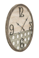 Orologio da Muro Denver Ø80x3,5 cm in Ferro e MDF