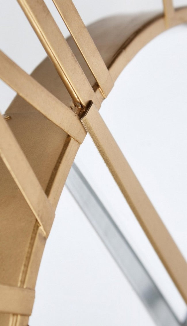 Orologio da Muro Ø 60 cm Ticking in Acciaio Oro