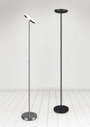 Piantana da Interno a LED in Metallo Nero Opaco