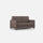 Canapé 2 places Karay 138x85x85 cm en tissu taupe