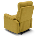 Poltrona Alzapersona Elettrica 2 motori 80x99x97 cm In Tessuto Jazz Denver Senape