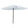 Parasol Carré 3x3m Structure Acier pour Jardin Extérieur Blanc