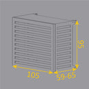 Copri Condizionatore 105x95x65 cm in Alluminio Curve L Antracite