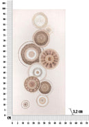 Dipinto su Tela Circly con Inserti 2 50x3,2x100 cm in Legno e Tessuto