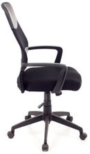 Poltrona da Ufficio Direzionale in Tessuto Network Nera