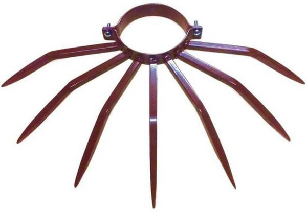 acquista Antivol avec Pointes en Acier pour Downpipes Externe Ø120 mm Marron