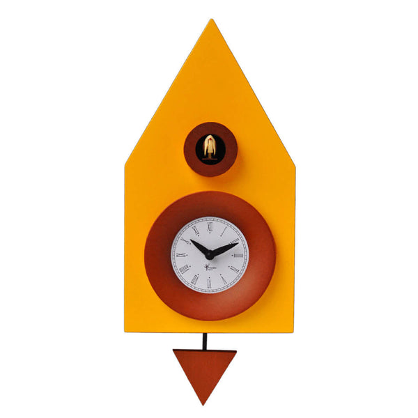 sconto Horloge Coucou Murale 20X36X13Cm Pirondini Italia Melon Jaune Foncé