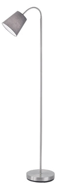 Piantana da Interno Attacco E27 in Metallo Nichel Opaco