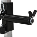 Stazione Fitness Pull Down Multifunzione con Panca e Cavo Regolabile in Acciaio Nero