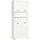 Mobile Bagno 4 ante 2 Ripiani 80x33,5x190 cm in Truciolato Bianco