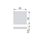 Feltrini Adesivi per Mobile Quadrati 20 x 20 mm 1.500 Pezzi Emuca