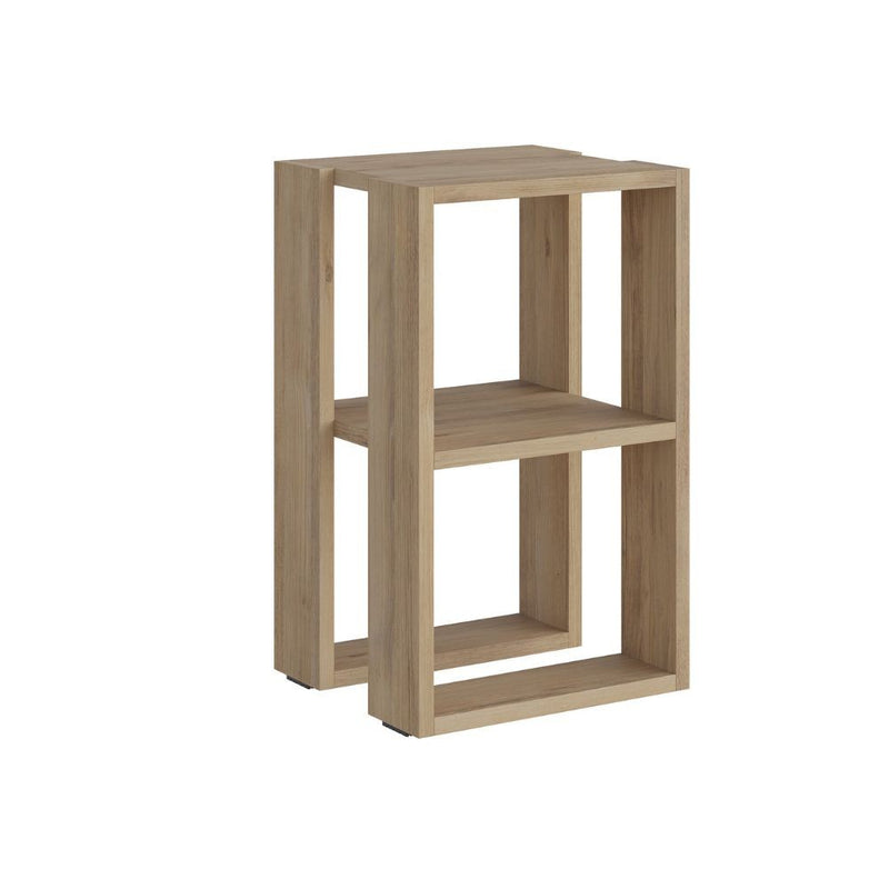 Comodino 1 Ripiano 55x30x34 cm in MDF Lonie Rovere