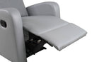 Poltrona Relax Manuale Reclinabile in Similpelle Vandi Grigia