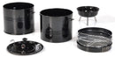 Barbecue Affumicatore a Carbone Carbonella Taddei Barrel Nero