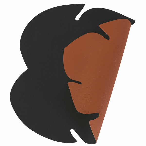 sconto Lot de 6 Dessous de Verre Double Face Effet Cuir 11x10 cm Villa d'Este Home Tivoli Jungle