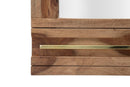 Specchio Elegant Sheesham 120x3x73 cm Legno e Specchio Naturale e Oro