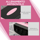 Step Fitness da Aerobica 80x31x10-15-20 cm Regolabile su 3 Altezze in Plastica Rosa      