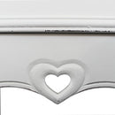 Credenza Cantina Cuore 80x36x84,5 h cm in Legno di paulownia Bianco