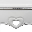 Credenza Cantina Cuore 80x36x84,5 h cm in Legno di paulownia Bianco