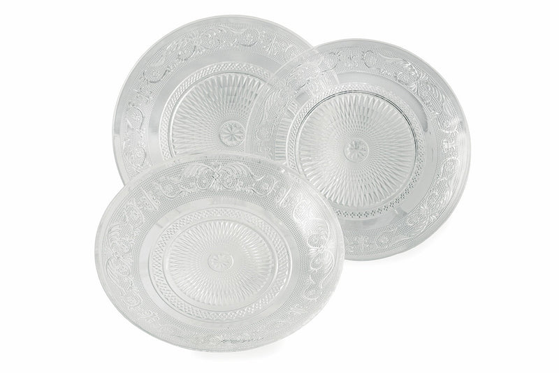 Servizio Piatti 18 Pezzi in Vetro Villa d'Este Home Tivoli Imperial