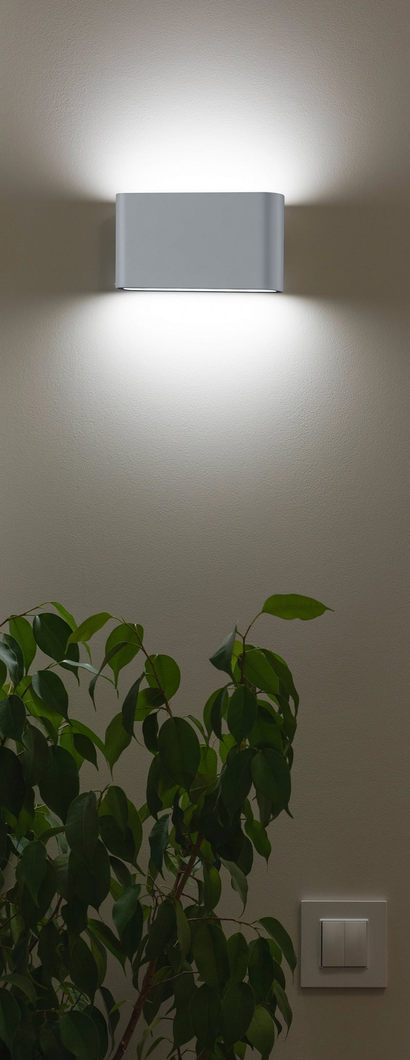 Applique da Esterno a LED in Pressofusione di alluminio Titanio