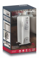 Stufa Termosifone ad Olio 1500W 7 Elementi Kooper Santorini Sette Bianco