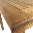 Tavolo per Giardino da Esterno Quadrato Bistrot 80x80 cm in Teak