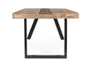 Tavolo da Pranzo 200x100x77 cm in Acciaio e Legno