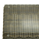 Tavolino da Giardino Quadrato in Polyrattan Baltimora Grigio