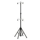 Cavalletto Portabici Verticale 2 Posti Max 100 Kg in Alluminio e Acciaio  Nero