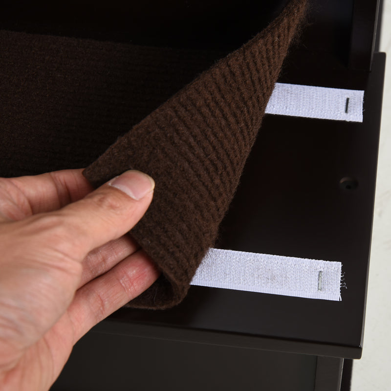 Scaletta per Cani e Gatti a 4 Scalini 40x59x54,2 cm con Cuscini in Peluche Rimovibili Marrone   