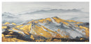 Quadro montagna con oro cm 150x 70