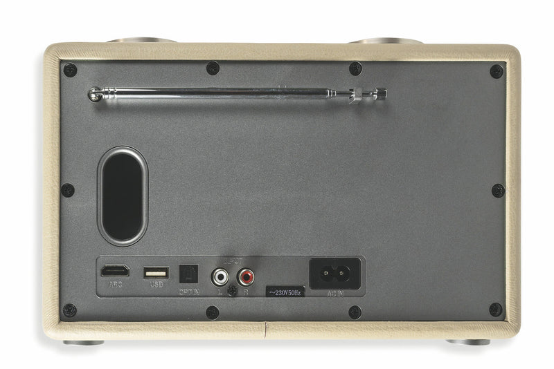 Altoparlante Speaker 40W Wireless con Radio in Similpelle Kooper Twist Ecrù