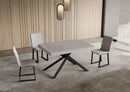 Tavolo Allungabile 120/380x90 cm Niket Cashmere Gambe Antracite      
