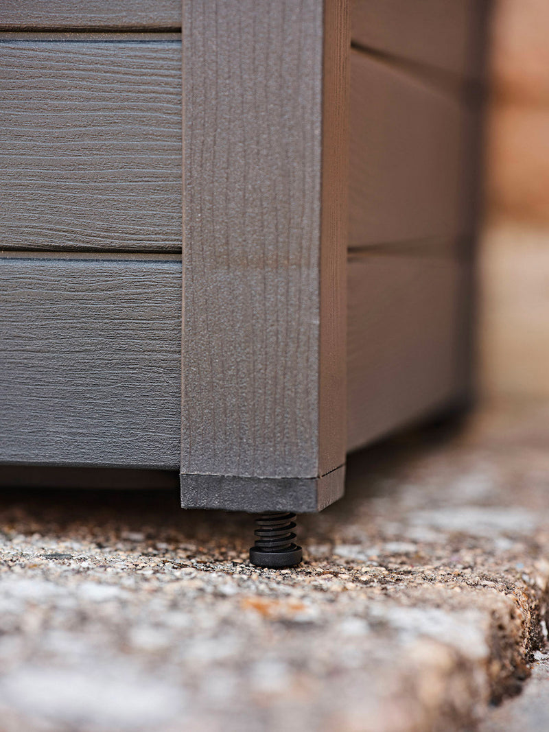 Fioriera da Giardino 100x42x40 cm in Polipropilene Trama 002 Moka Marrone Scuro