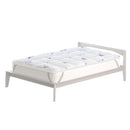 Topper Trapuntato 300 gr/mq con Elastici Air Traspirante Bianco Varie Misure